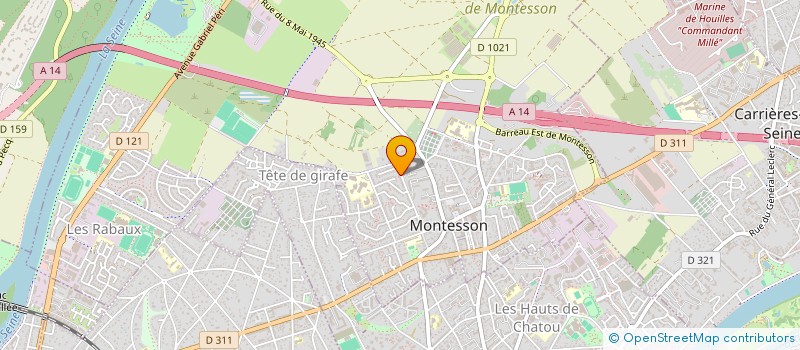 localisation de l'entreprise MONSIEUR DAMIEN HUET  MONTESSON