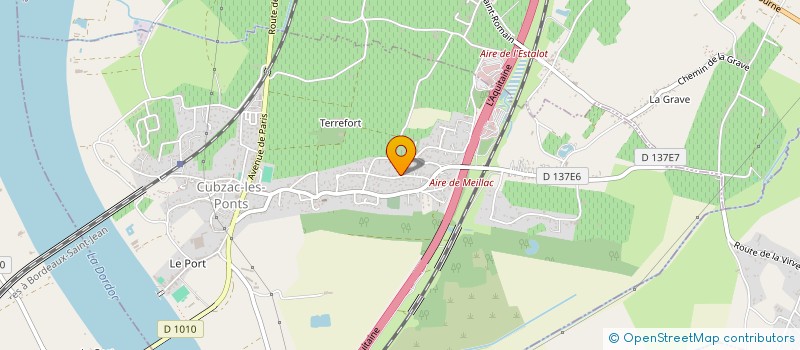 localisation de l'entreprise MONSIEUR DAMIEN HUMEAU  CUBZAC-LES-PONTS