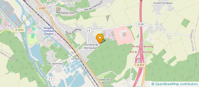 localisation de l'entreprise MONSIEUR DAMIEN HUNAULT  SOUPPES-SUR-LOING