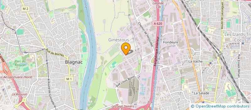 localisation de l'entreprise MONSIEUR DAMIEN HUSSON  TOULOUSE