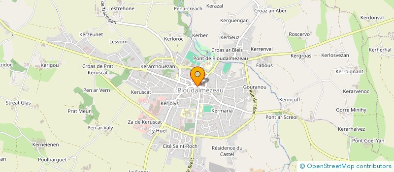 localisation de l'entreprise MONSIEUR DAMIEN JACQ  PLOUDALMEZEAU