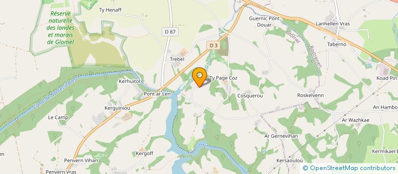 localisation de l'entreprise MONSIEUR DAMIEN JAKOUBOVITCH  ROSTRENEN