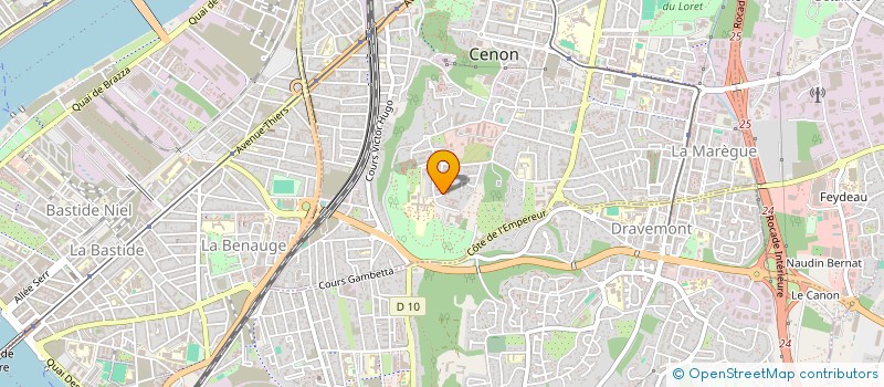 localisation de l'entreprise MONSIEUR DAMIEN JEAN  CENON