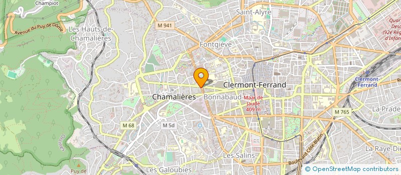 localisation de l'entreprise MONSIEUR DAMIEN JEAN HENRI DRUJON D'ASTROS  CHAMALIERES