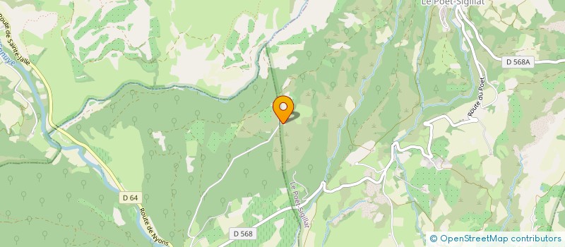 localisation de l'entreprise MONSIEUR DAMIEN JOTTAY  LE POET-SIGILLAT