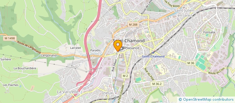 localisation de l'entreprise MONSIEUR DAMIEN JOUBARD  SAINT-CHAMOND