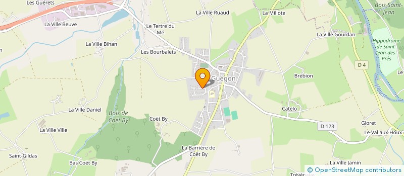 localisation de l'entreprise MONSIEUR DAMIEN JOUCHET à PLEUGRIFFET