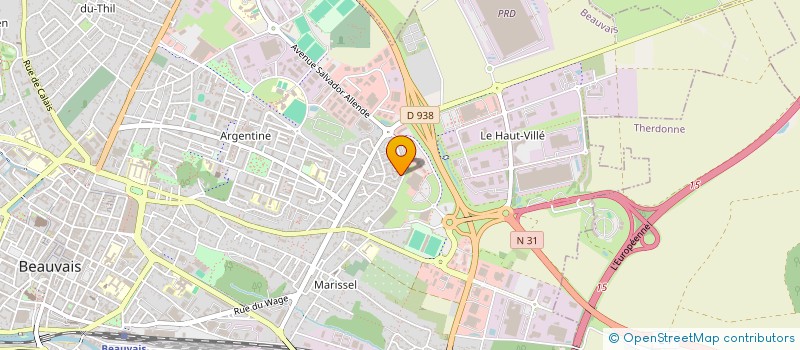 localisation de l'entreprise MONSIEUR DAMIEN JOUY  BEAUVAIS