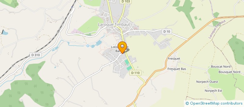 localisation de l'entreprise MONSIEUR DAMIEN JULIEN  LAROQUE-TIMBAUT