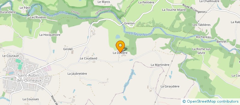 localisation de l'entreprise MONSIEUR DAMIEN JUTEAU  SAINT-AUBIN-DES-ORMEAUX