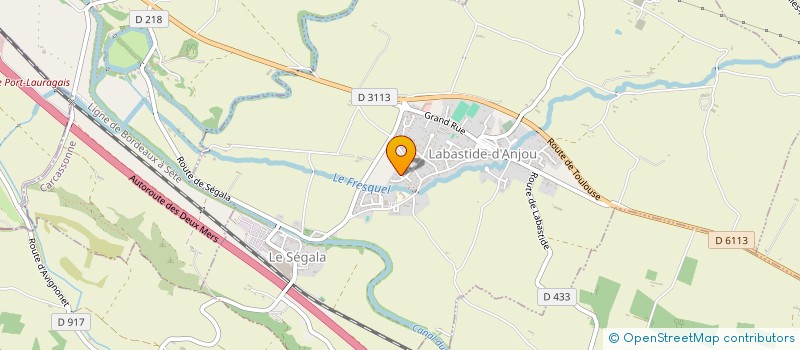 localisation de l'entreprise MONSIEUR DAMIEN KENNER  LABASTIDE-D'ANJOU