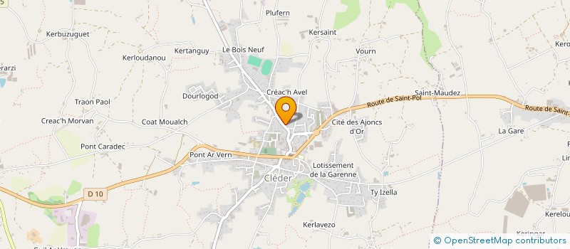 localisation de l'entreprise MONSIEUR DAMIEN KROMM  CLEDER