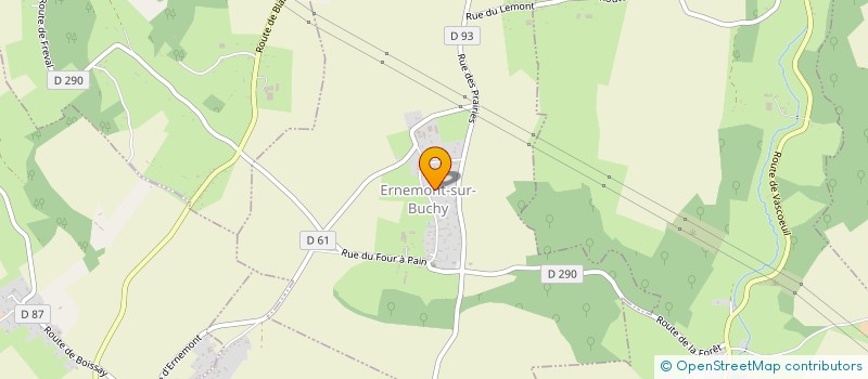 localisation de l'entreprise MONSIEUR DAMIEN L HERMITTE  ERNEMONT-SUR-BUCHY