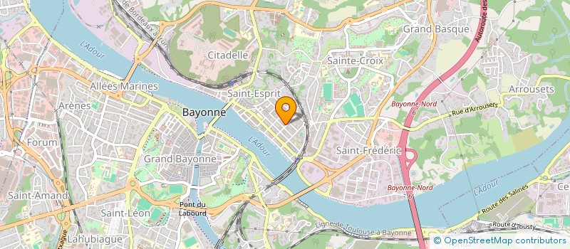 localisation de l'entreprise MONSIEUR DAMIEN LABAT  BAYONNE