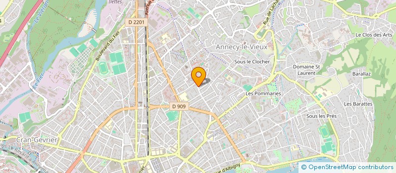 localisation de l'entreprise MONSIEUR DAMIEN LACAILLE-DESSE à ANNECY