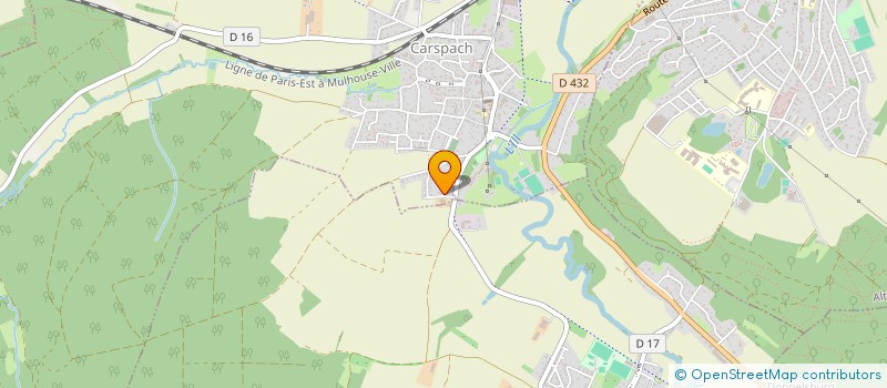 localisation de l'entreprise MONSIEUR DAMIEN LACH  CARSPACH