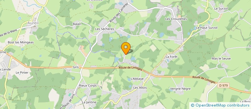 localisation de l'entreprise MONSIEUR DAMIEN LACHAUD  AUREIL