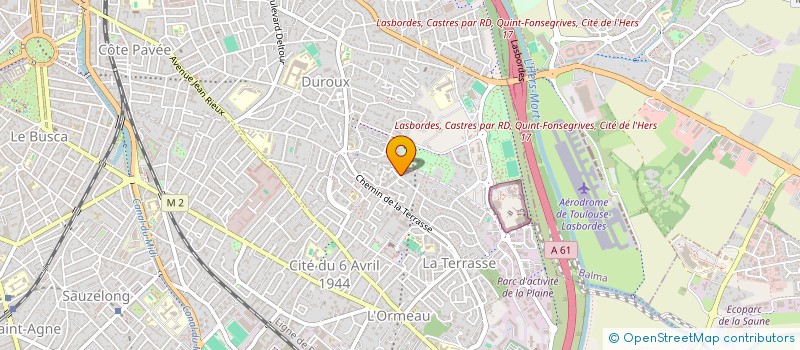 localisation de l'entreprise MONSIEUR DAMIEN LACOMBE à TOULOUSE