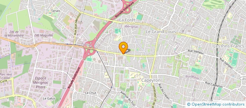 localisation de l'entreprise MONSIEUR DAMIEN LACONDE  MERIGNAC