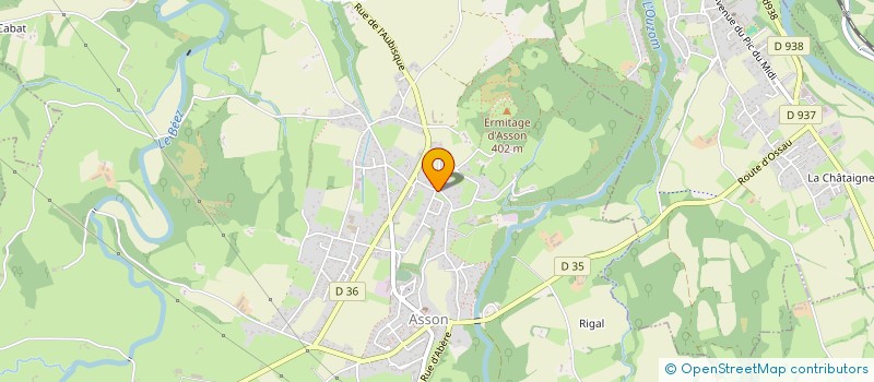 localisation de l'entreprise MONSIEUR DAMIEN LACOUE CHAROT  ASSON