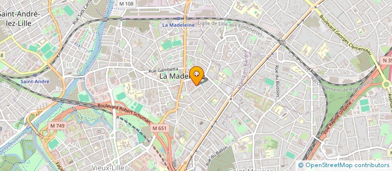 localisation de l'entreprise MONSIEUR DAMIEN LAFOURCADE à LA MADELEINE