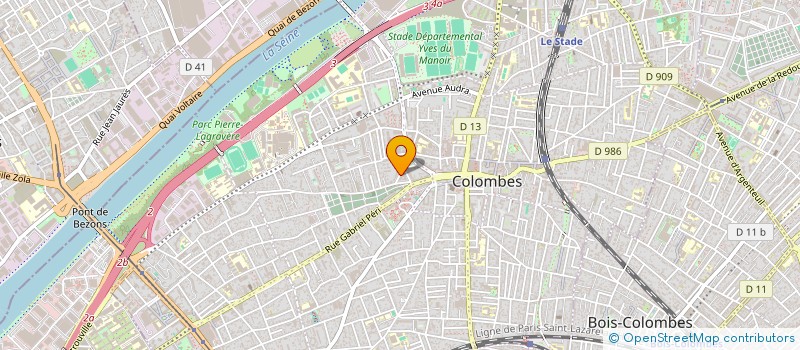 localisation de l'entreprise MONSIEUR DAMIEN LAGUEYRIE à COLOMBES