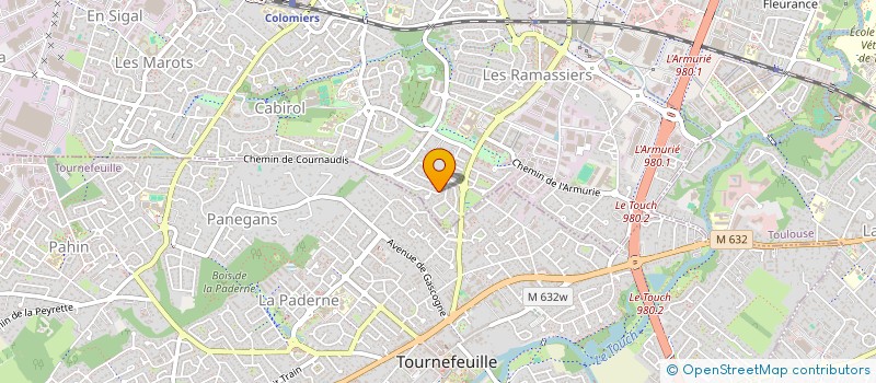 localisation de l'entreprise MONSIEUR DAMIEN LAHALLE à COLOMIERS