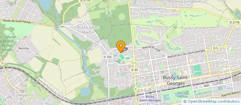 localisation de l'entreprise MONSIEUR DAMIEN LAI  BUSSY-SAINT-GEORGES