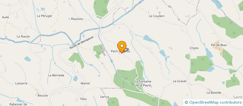 localisation de l'entreprise MONSIEUR DAMIEN LAMOLINAIRIE  SAINT-VINCENT-D'AUTEJAC