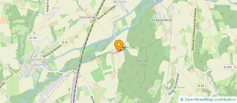 localisation de l'entreprise MONSIEUR DAMIEN LAMOTTE  CLAVEYSON