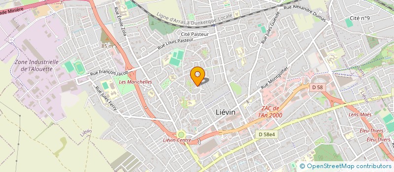 localisation de l'entreprise MONSIEUR DAMIEN LANCRY  LIEVIN