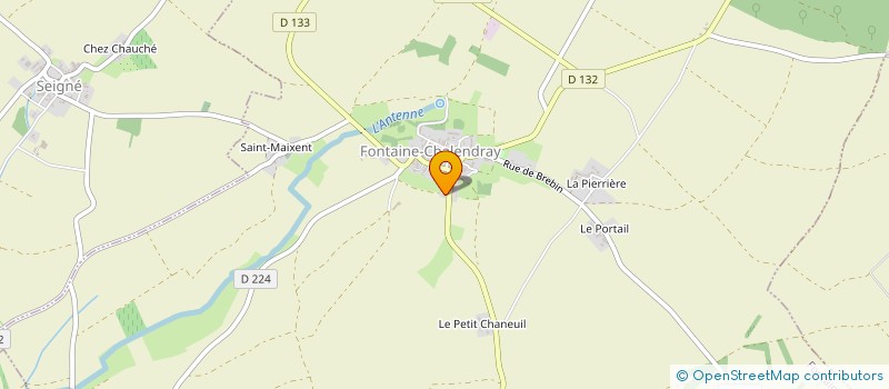 localisation de l'entreprise MONSIEUR DAMIEN LANDRY  FONTAINE-CHALENDRAY