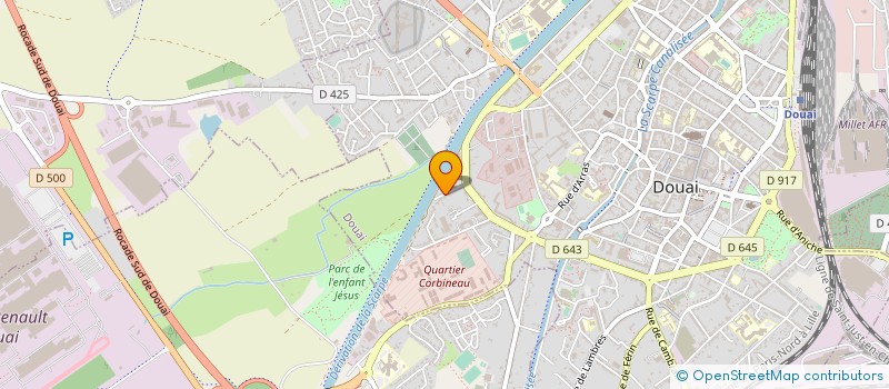 localisation de l'entreprise MONSIEUR DAMIEN LANGLET  DOUAI