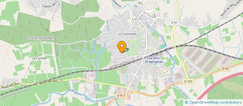 localisation de l'entreprise MONSIEUR DAMIEN LANIER à LES ARCS