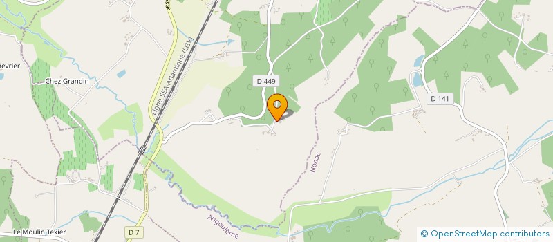 localisation de l'entreprise MONSIEUR DAMIEN LAPOUGE  COTEAUX-DU-BLANZACAIS