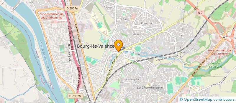 localisation de l'entreprise MONSIEUR DAMIEN LARGERON  BOURG-LES-VALENCE