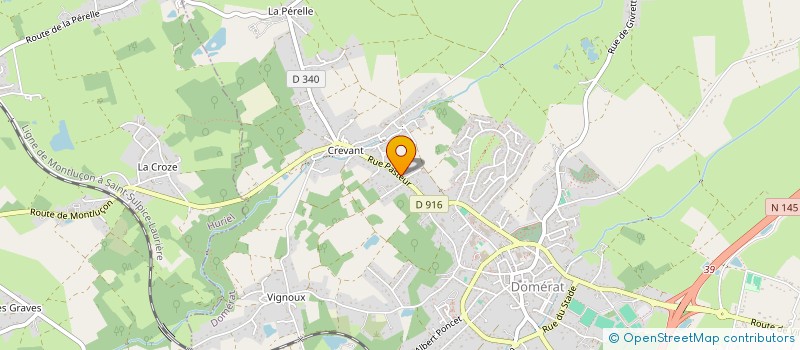 localisation de l'entreprise MONSIEUR DAMIEN LAROCHE à DOMERAT