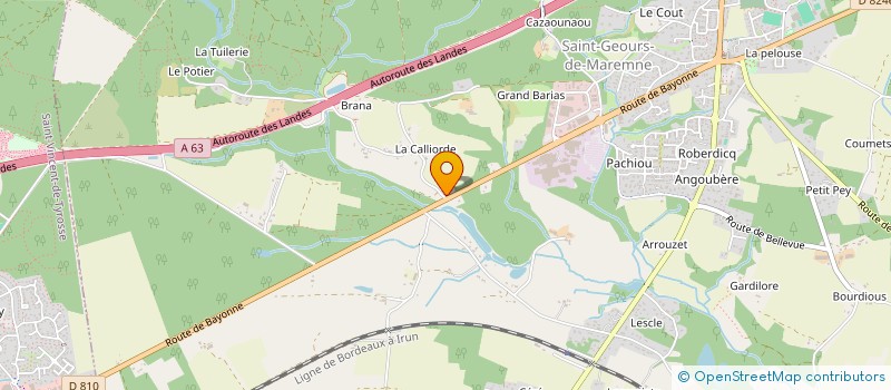 localisation de l'entreprise MONSIEUR DAMIEN LARRIEU-CAMY  SAINT-GEOURS-DE-MAREMNE