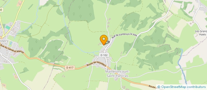 localisation de l'entreprise MONSIEUR DAMIEN LAURENT  MAILLERONCOURT-SAINT-PANCRAS