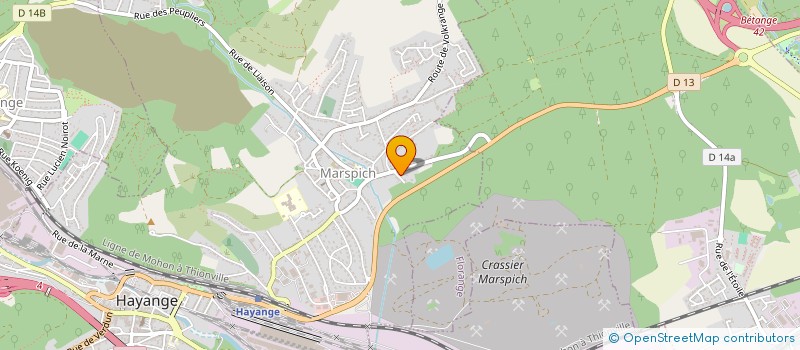 localisation de l'entreprise MONSIEUR DAMIEN LAUZIN  HAYANGE