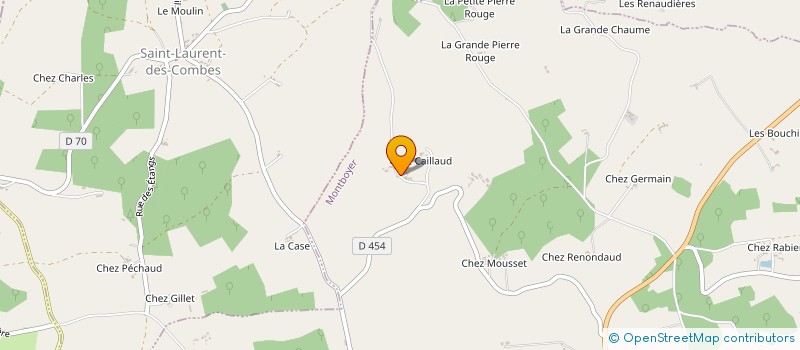 localisation de l'entreprise MONSIEUR DAMIEN LAVAUD  MONTBOYER