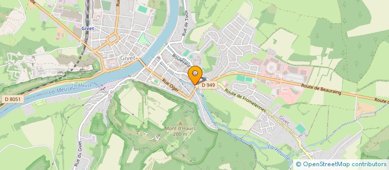 localisation de l'entreprise MONSIEUR DAMIEN LAVERGNE  GIVET