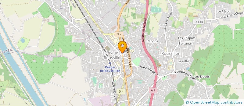 localisation de l'entreprise MONSIEUR DAMIEN LAVILLE  LE PEAGE-DE-ROUSSILLON