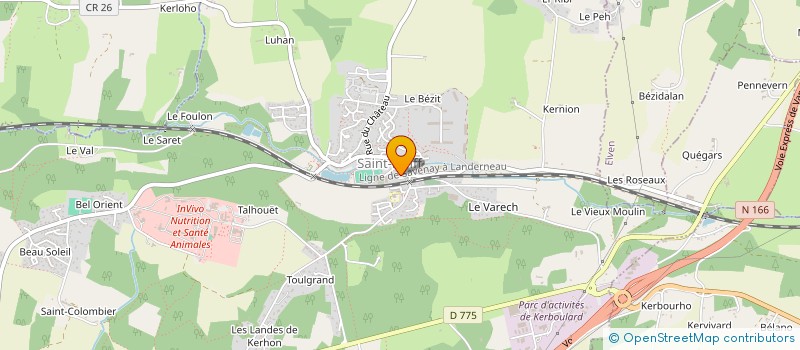 localisation de l'entreprise MONSIEUR DAMIEN LE BOURHIS  SAINT-NOLFF