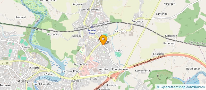 localisation de l'entreprise MONSIEUR DAMIEN LE BRUN  LA TRINITE-SURZUR