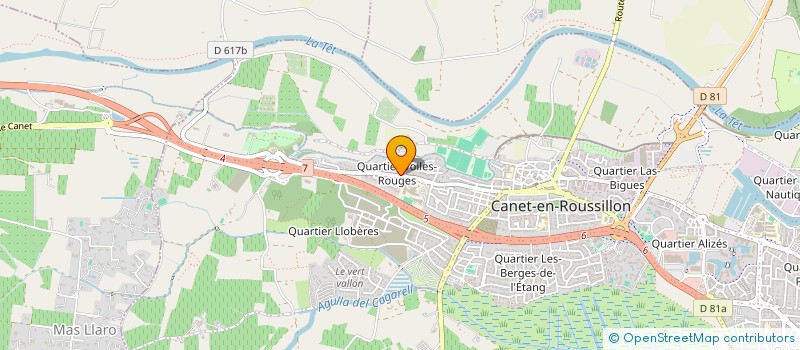 localisation de l'entreprise MONSIEUR DAMIEN LE FALHER  CANET-EN-ROUSSILLON