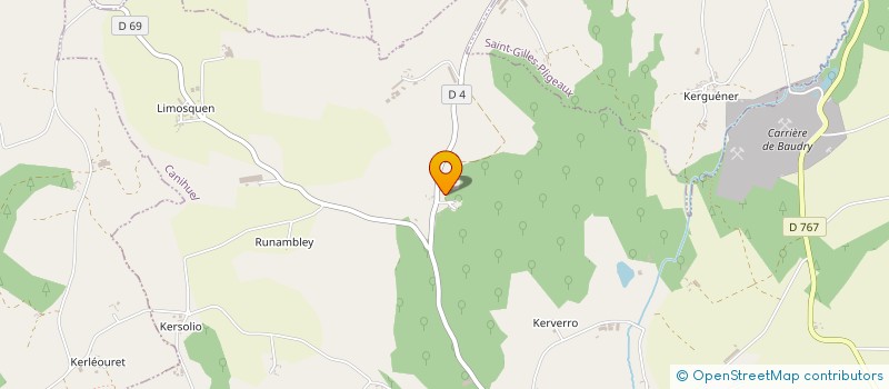 localisation de l'entreprise MONSIEUR DAMIEN LE FEVRE  MAGOAR