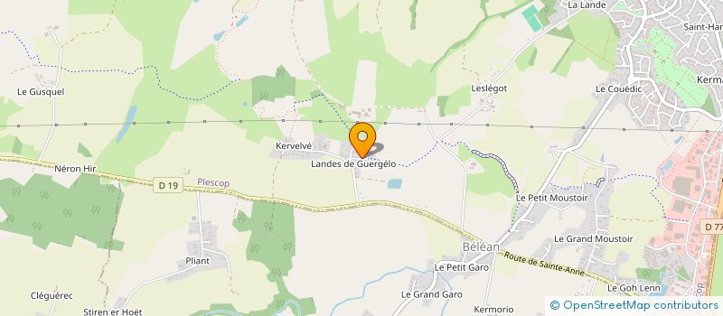 localisation de l'entreprise MONSIEUR DAMIEN LE GAL  PLESCOP