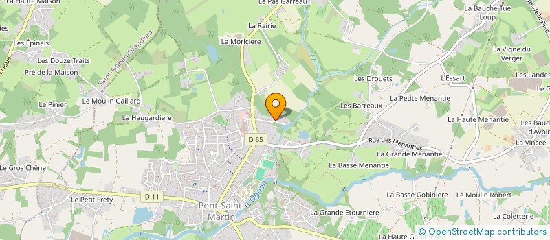localisation de l'entreprise MONSIEUR DAMIEN LE MENTEC  PONT-SAINT-MARTIN