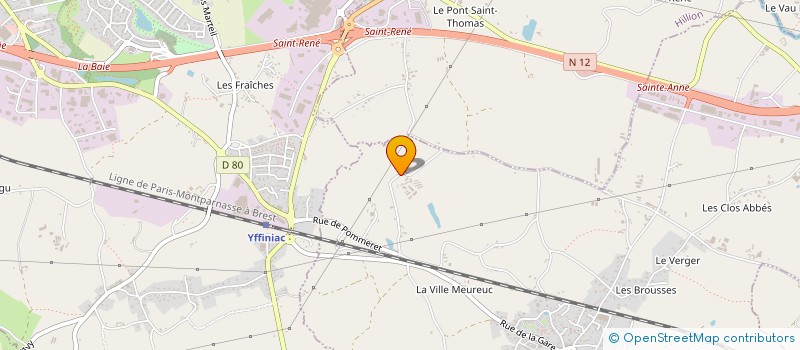 localisation de l'entreprise MONSIEUR DAMIEN LE MOIGN  POMMERET